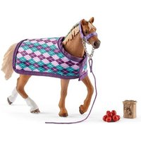 SCHLEICH 42360 Englisches Vollblut mit Decke von SCHLEICH® HORSE CLUB