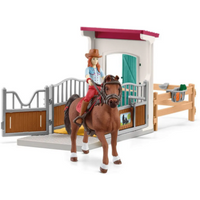 SCHLEICH 42710 HORSE CLUB Pferdebox mit Hannah & Cayenne von SCHLEICH® HORSE CLUB