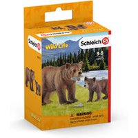 SCHLEICH 42473 Grizzlybär-Mutter mit Jungem von SCHLEICH® WILD LIFE