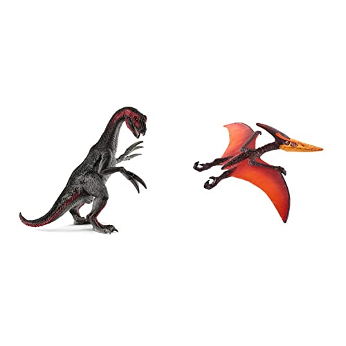 SCHLEICH® 15003 Therizinosaurus, für Kinder ab 5-12 Jahren, DINOSAURS - Spielfigur & ® 15008 Pteranodon, für Kinder ab 5-12 Jahren, DINOSAURS - Spielfigur von SCHLEICH