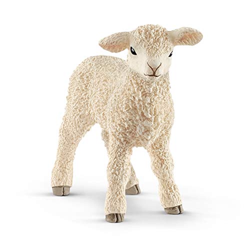 schleich 13883 Lamm, ab 3 Jahren, FARM WORLD - Spielfigur, 5 x 2 x 5 cm, Mehrfarbig/Meereswellen (Ocean Tides) von SCHLEICH