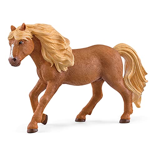 schleich 13943 Islandpony Hengst, für Kinder ab 5-12 Jahren, HORSE CLUB - Spielfigur von SCHLEICH