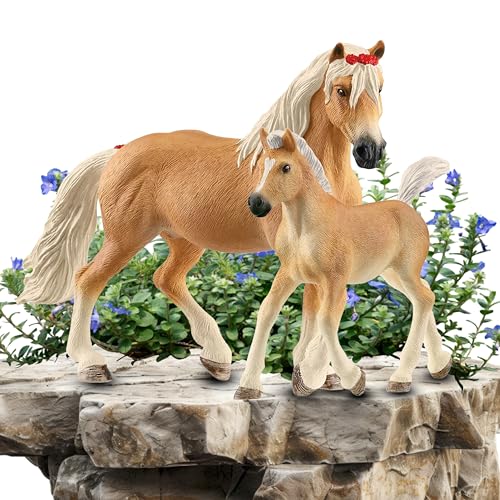 SCHLEICH 13950 Haflinger Stute 13951 Haflinger Fohlen – Entdecke die charmante Haflinger Familie! von SCHLEICH