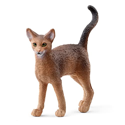 schleich 13964 Abessinierkatze, für Kinder ab 3+ Jahren, FARM WORLD - Spielfigur von SCHLEICH