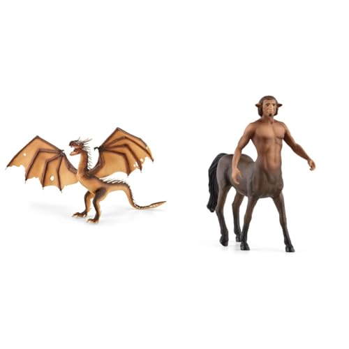 SCHLEICH 13989 Ungarischer Hornschwanz, ab 6 Jahren, Wizarding World - Spielfigur, 25,5 x 40 x 19,5 cm & 13986 Firenze, ab 6 Jahren, Wizarding World - Spielfigur, 12 x 5 x 12 cm von SCHLEICH