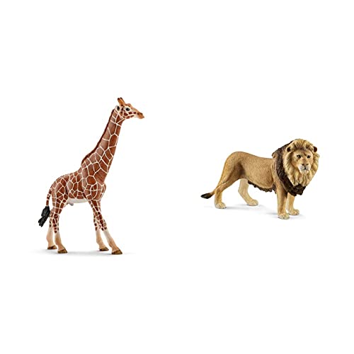 SCHLEICH 14749 - Giraffenbulle & 14812 - Löwe von SCHLEICH