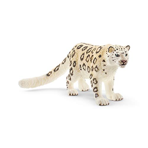 schleich WILD LIFE | Schneeleopard 14838 | detailgetreue Tierfiguren | Zoo Spielzeug | tolles Geschenk für Jungen und Mädchen | Deko für Geburtstag | Spielfigur ab 3 Jahren | 10 x 5 x 4 cm von SCHLEICH