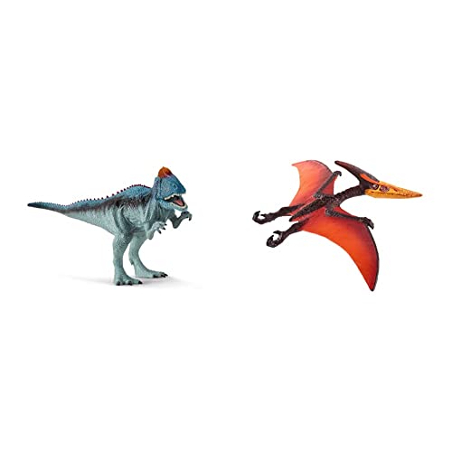 SCHLEICH 15020 Cryolophosaurus, für Kinder ab 5-12 Jahren, Dinosaurs - Spielfigur & 15008 Pteranodon, für Kinder ab 5-12 Jahren, Dinosaurs - Spielfigur von SCHLEICH