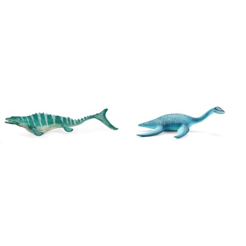 SCHLEICH 15026 Mosasaurus & 15016 Plesiosaurus Spielfigur, Mehrfarbig von SCHLEICH