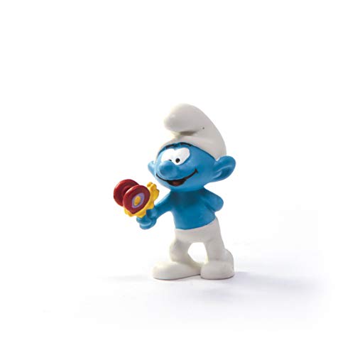 schleich 20818 Schlumpf mit Schmetterling, für Kinder ab 3+ Jahren, The Smurfs - Pre School Smurfs Figurines von SCHLEICH