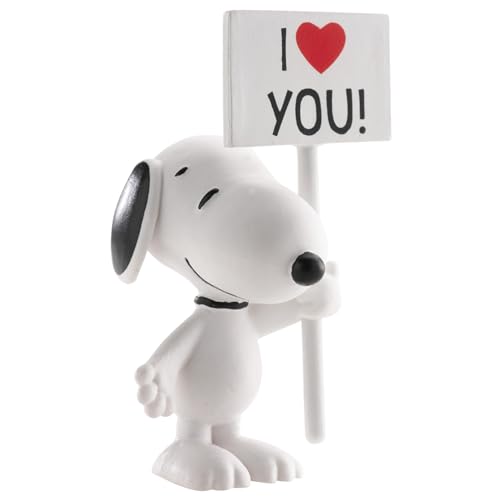 SCHLEICH 22006 Snoopy/Peanuts Tortendeko Cake Topper Deko Geburtstag Figur Torten Zubehör aus PVC, Mehrfarbig, 7,5 cm von SCHLEICH