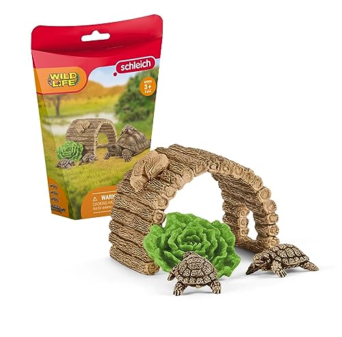 schleich 42506 Zuhause für Schildkröten, für Kinder ab 3+ Jahren, WILD LIFE - Spielset von SCHLEICH