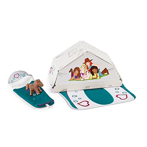 schleich 42537 Accessoires Camping, ab 5 Jahren, HORSE CLUB - Spielset, 4 Teile von SCHLEICH