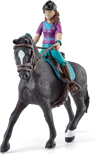 schleich 42541 HORSE CLUB Lisa und Storm, 10 Teile Spielset mit schleich Pferde Figur und vollbeweglicher Mädchenfigur, Spielzeug für Kinder ab 5 Jahren von SCHLEICH