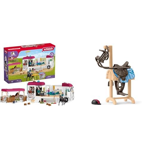 SCHLEICH 42619 Horse Club Pferdetransporter, 227 Teile Spielset mit Transporter & 42613 Accessoires Pferdetransporter, ab 5 Jahren, Horse Club - Spiel-Zubehör, 9 x 5 x 14 cm von SCHLEICH