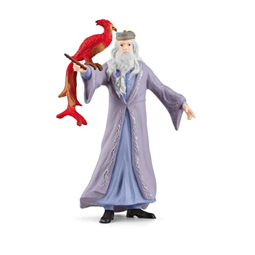 schleich 42637 Dumbledore & Fawkes, ab 6 Jahren, HARRY POTTER - Spielfigur, 11 x 4 x 12 cm von SCHLEICH