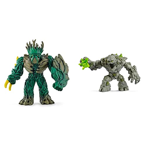 SCHLEICH 70151 Spielfigur -Dschungelherrscher Eldrador Creatures, Mehrfarbig & 70141- Steinmonster Spielzeug,9.3 x 17.7 x 12 cm von SCHLEICH