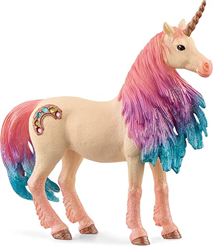 schleich BAYALA 70723 Mythische Verzierte Marshmallow Einhorn Stute - Mit Glitzernden Details und Strasssteinen, Robustes und Fantasievolles Figuren Einhorn Spielzeug ab 5 von SCHLEICH