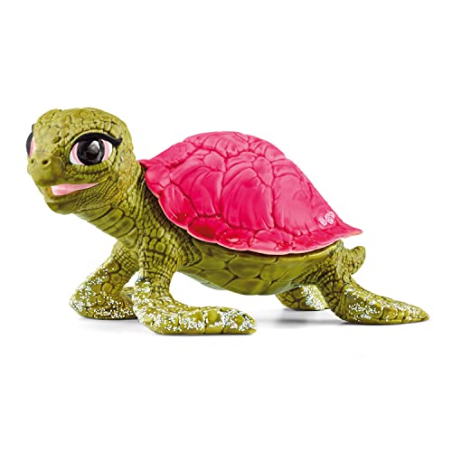 schleich BAYALA 70759 Pink Sapphire Schildkröte Spielzeugfigur - Märchenhafte Rosa Saphir Schildkröte Meereskreatur Meeres-Tierfigur Figuren für Kinder ab 5 Jahren, 2.1 inch von SCHLEICH