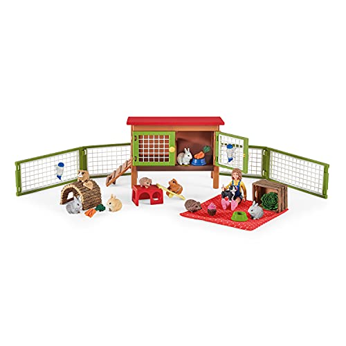 schleich 72160 Picknick mit den kleinen Haustieren, ab 3 Jahren, FARM WORLD - Spielset, 26 Teile von SCHLEICH