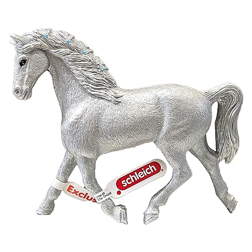 SCHLEICH 72193 - Horse Club - Festtags Pferd, Silber Spielfigur von SCHLEICH