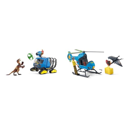 SCHLEICH Dinosaurs 42604 - Realistischer Dakotaraptor Dino & 41468 Attacke aus der Luft, für Kinder ab 5-12 Jahren, Dinosaurs - Spielset von SCHLEICH