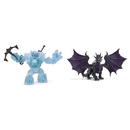 SCHLEICH ELDRADOR Creatures 70146 Mythisches Eismonster & ELDRADOR Creatures 70152 Schattendrache von SCHLEICH