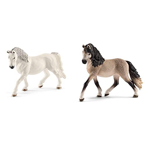 Schleich 13819 - Lipizzaner Stute & 13793 - Spielzeugfigur - Andalusier Stute von SCHLEICH