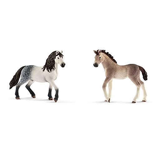 Schleich 13821 - Andalusier Hengst & 13822 - Andalusier Fohlen von SCHLEICH