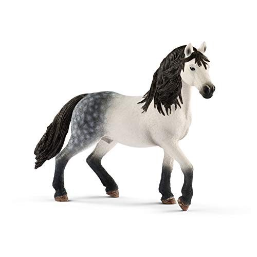 schleich 13821 Andalusier Hengst, für Kinder ab 5-12 Jahren, HORSE CLUB - Spielfigur von SCHLEICH