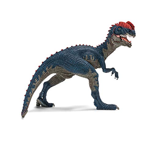 schleich DINOSAURS | Dilophosaurus 14567 | detailgetreuer Dino mit beweglichem Kiefer | tolles Geschenk für Mädchen und Jungen | schleich Dinosaurier Spielzeug ab 3 Jahre | 16 x 9 x 12 cm von SCHLEICH