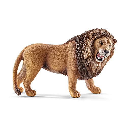 schleich 14726 Löwe, brüllend, für Kinder ab 3+ Jahren, WILD LIFE - Spielfigur von SCHLEICH