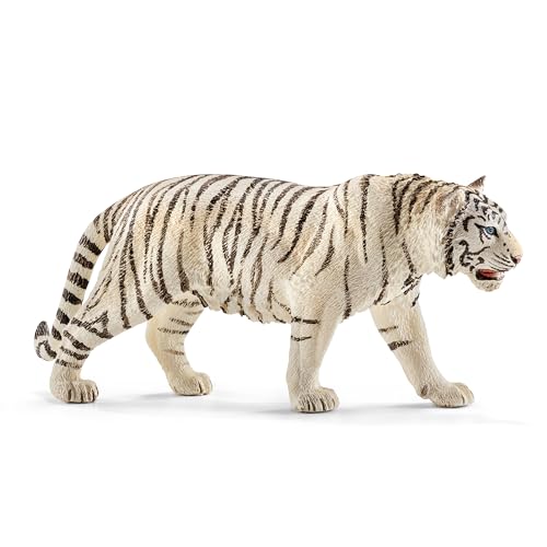 schleich WILD LIFE | Tiger weiß 14731 | detailgetreue Tierfiguren | Zoo Spielzeug | tolles Geschenk für Jungen und Mädchen | Deko für Geburtstag | Spielfigur ab 3 Jahren | 13 x 3 x 6 cm von SCHLEICH