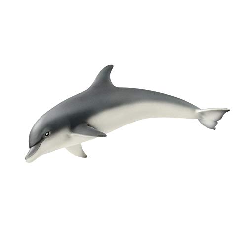 schleich 14808 Delfin, für Kinder ab 3+ Jahren, WILD LIFE - Spielfigur, Grau/Weiß von SCHLEICH