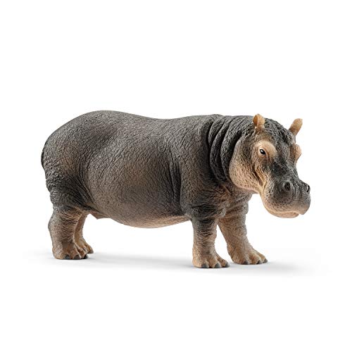 schleich WILD LIFE | Flusspferd 14814 | detailgetreue Tierfiguren | Zoo Spielzeug | tolles Geschenk für Jungen und Mädchen | Deko für Geburtstag | Spielfigur ab 3 Jahren | 13 x 5 x 6 cm von SCHLEICH