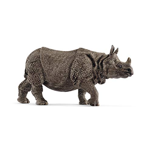 schleich 14816 Panzernashorn, für Kinder ab 3+ Jahren, WILD LIFE - Spielfigur von SCHLEICH