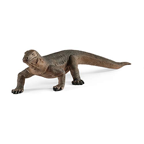 schleich WILD LIFE 14826 Realistischer Komodowaran - Authentisches, Detailreiches, Tiere Komodowaran Spielzeug - Wilde, Robuste Tiere Figuren Sets für Fantasievolles Spiel ab 3 Jahren von SCHLEICH