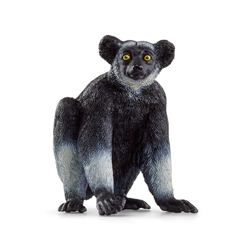 schleich WILD LIFE | Indri 14877 | detailgetreue Tierfiguren | Zoo Spielzeug | tolles Geschenk für Jungen und Mädchen | Deko für Geburtstag | Spielfigur ab 3 Jahren | 5 x 4 x 6 cm von SCHLEICH