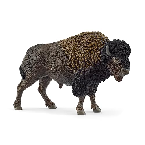 schleich WILD LIFE | Bison 14879 | detailgetreue Tierfiguren | Zoo Spielzeug | ideales Geschenk für Jungen und Mädchen | Deko für Geburtstag | Spielfigur ab 3 Jahren | 13 x 4 x 8 cm von SCHLEICH