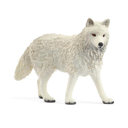 schleich WILD LIFE | Polarwolf 14880 | detailgetreue Tierfiguren | Zoo Spielzeug | tolles Geschenk für Jungen und Mädchen | Deko für Geburtstag | Spielfigur ab 3 Jahren | 8 x 3 x 6 cm von SCHLEICH