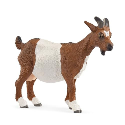 schleich FARM WORLD | Ziege 14887 | schleich Bauernhof Spielfigur | detailgetreue Tierfiguren | ideal als Geschenk für Jungen und Mädchen | Bauernhof Spielzeug ab 3 Jahre | 7 x 9 x 3 cm von SCHLEICH