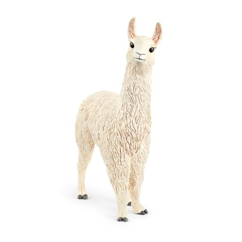 schleich 17086 Lama Figur - Tiere Set - Detailreiche und Robuste Tierfigur, Bauernhof Spielzeug für Jungen und Mädchen ab 3 Jahren von SCHLEICH