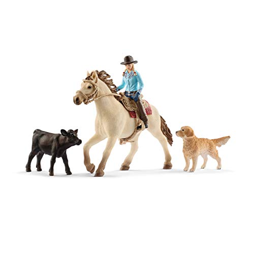 Schleich 42419 Farm World Spielset - Westernreiten, Spielzeug ab 3 Jahren, Unique von SCHLEICH