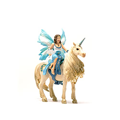 Schleich 42508 Eyela Riding on Golden Unicorn Bayala, 16 x 19 x 25.5 cm von SCHLEICH