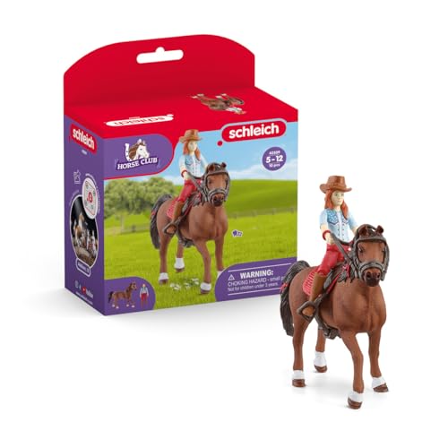 schleich 42539 Horse Club Hannah & Cayenne, ab 5 Jahren, HORSE CLUB - Spielset, 10 Teile, exklusiv bei Amazon von SCHLEICH