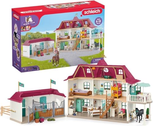 schleich 42551 Horse Club Lakeside Pferdehof, ab 5 Jahren, HORSE CLUB - Spielset, 192 Teile von SCHLEICH