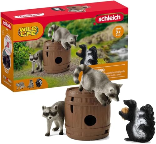 schleich 42596 Spielspaß um die Nuss, ab 3 Jahren, WILD LIFE - Spielset, 6 Teile, Mehrfarbig/Meereswellen (Ocean Tides) von SCHLEICH