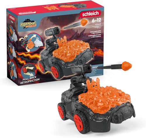 schleich 42668 Lava-Crashmobil mit Mini Creature, ab 7 Jahren, ELDRADOR CREATURES - Spielset, 17 Teile von SCHLEICH