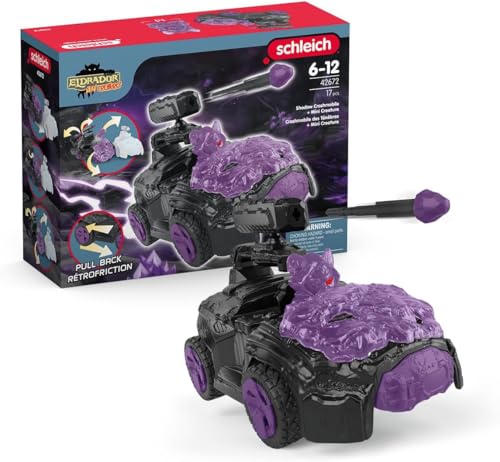 schleich 42672 Schatten-Crashmobil mit Mini Creature, ab 7 Jahren, ELDRADOR CREATURES - Spielset, 17 Teile von SCHLEICH