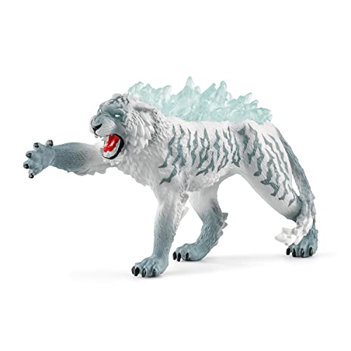 schleich ELDRADOR CREATURES 70147 Eistiger - Realistische Mythische Monster Actionfigur mit Gefährlichen und Furchterregenden Rückenkristallen, Eldrador Figuren ab 7 Jahren von SCHLEICH